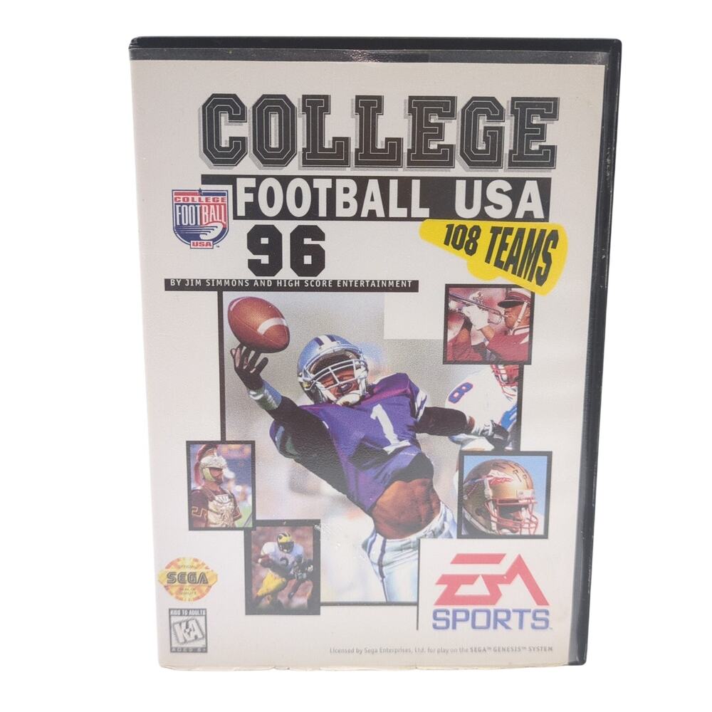 College Football USA 96 Sega Genesis EA Sports CIB Complete In Box RARE